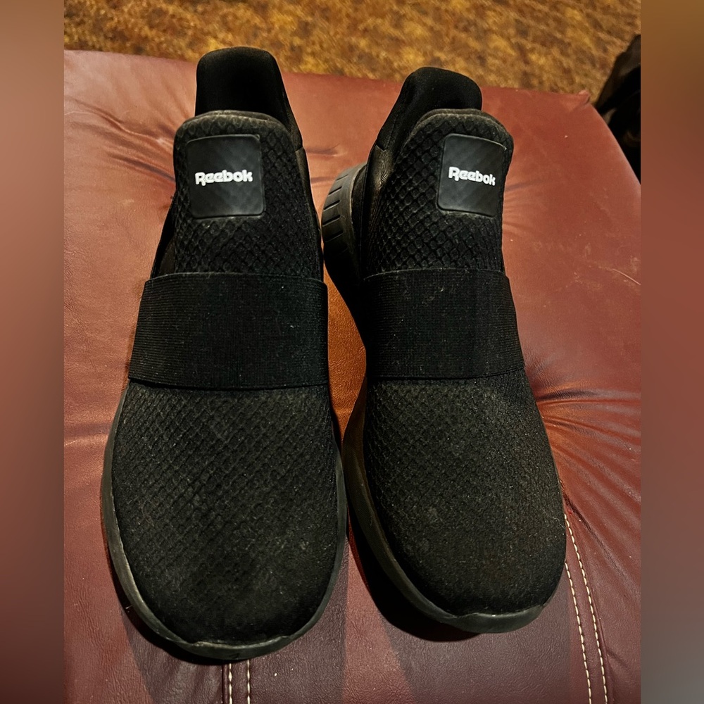 Reebok women’s  Black Slip-On Sneakers